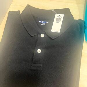 NWT old navy black polo 10-12
